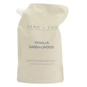 SAND AND FOG Vanilla 34oz Vanilla Sandalwood Scented Hand Soap Refill Bag